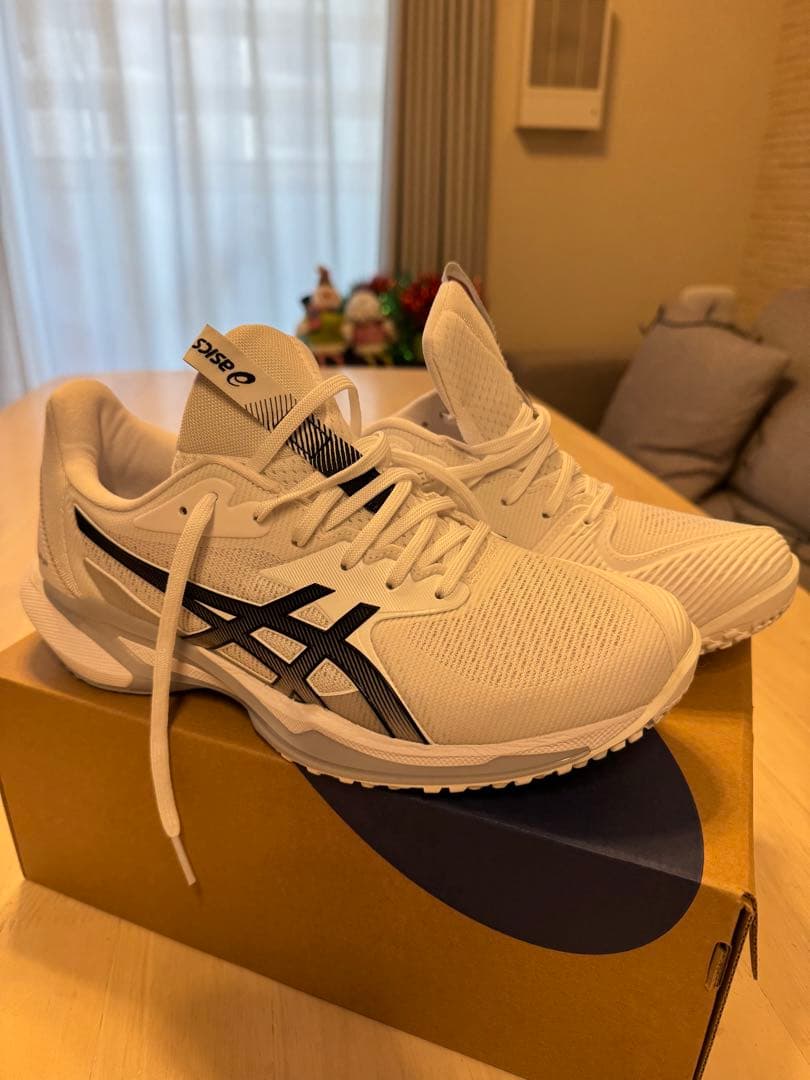 ASICS テニスシューズ ホワイト