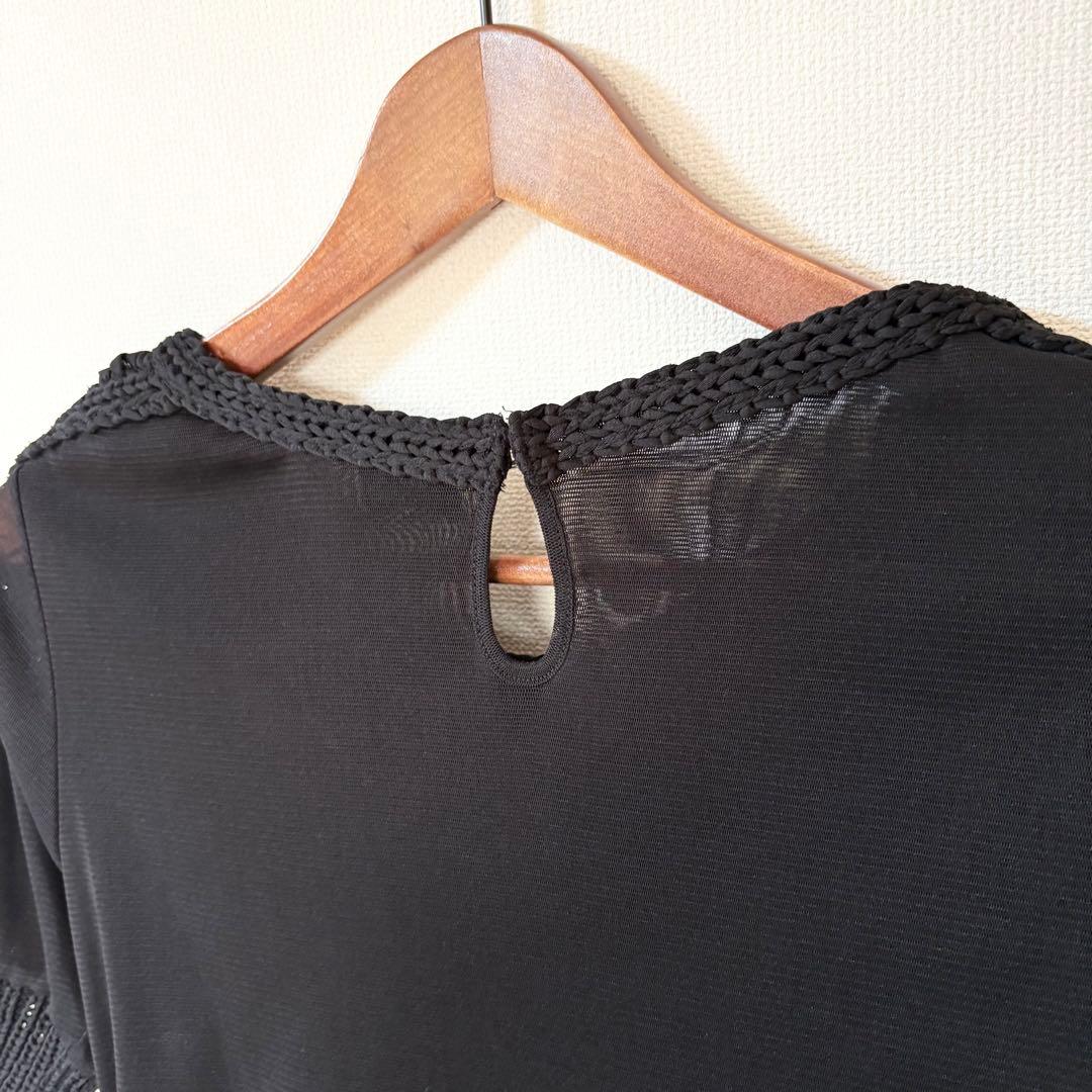 ジャンポール・ゴルチエ パワーネット トップス 黒 40 セットプルミエ別注