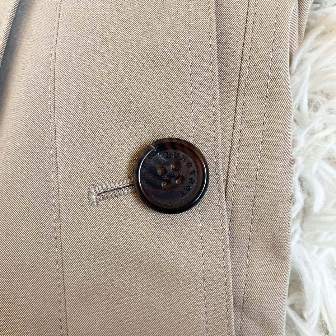 新品未使用　バーバリー　トレンチコート　チェック　2way　ハニーベージュ　S
