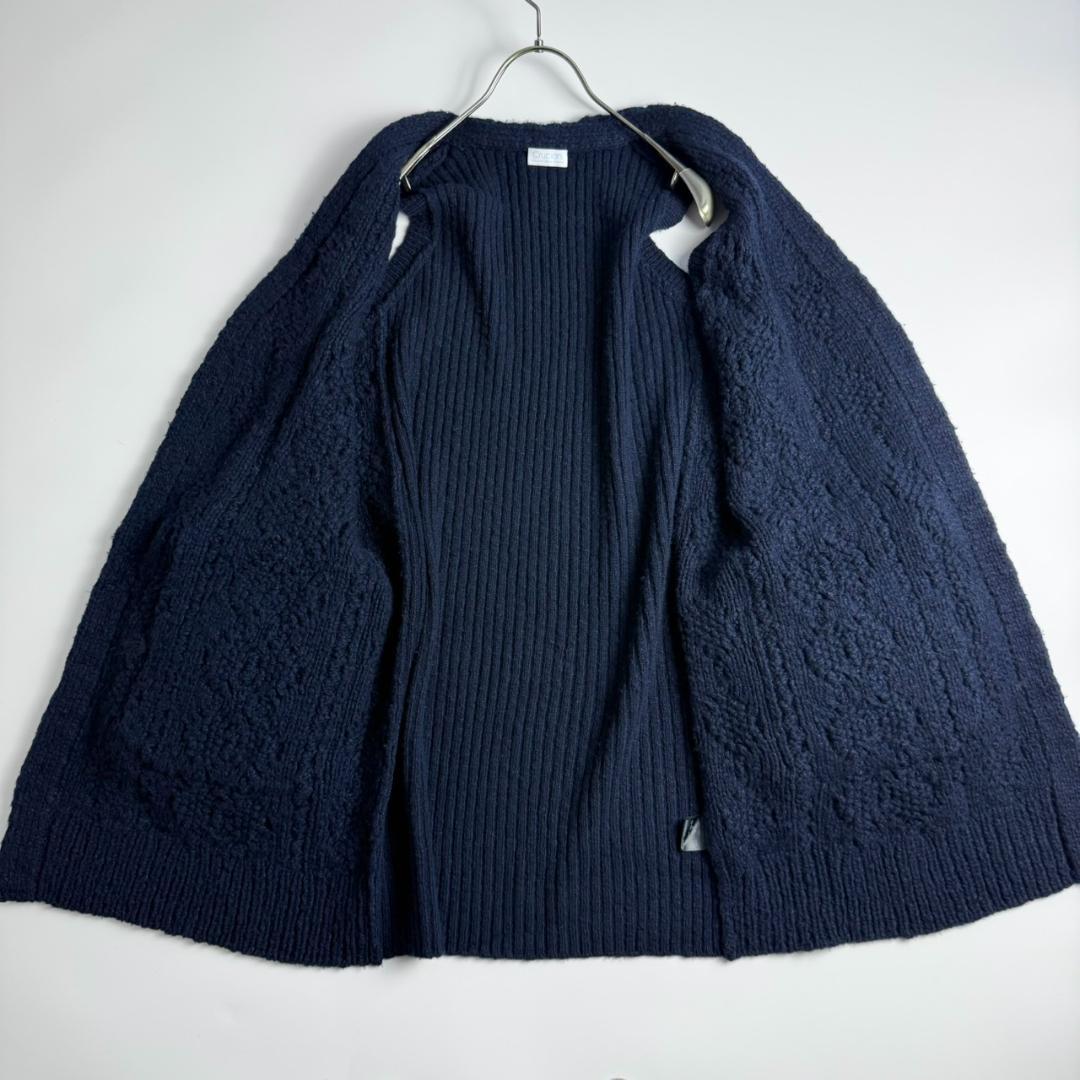 Crucianiクルチアーニ　カシミヤ混　フォックスファーポケット　ニットベスト