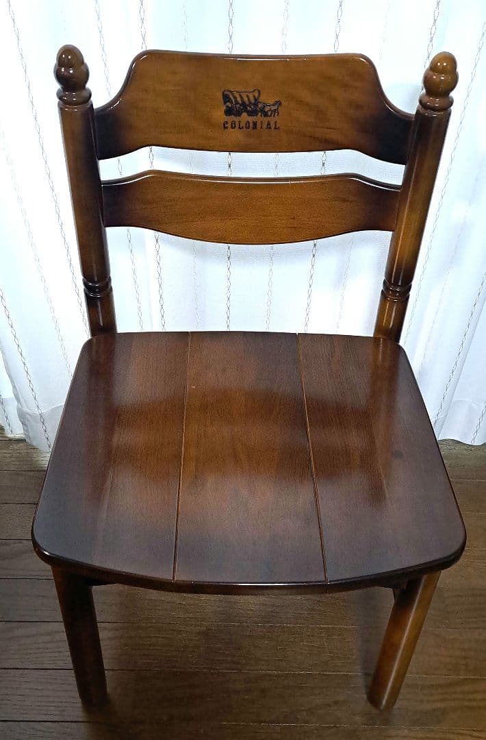 カリモク COLONIAL ダイニングチェア 幌馬車 焼印　１脚