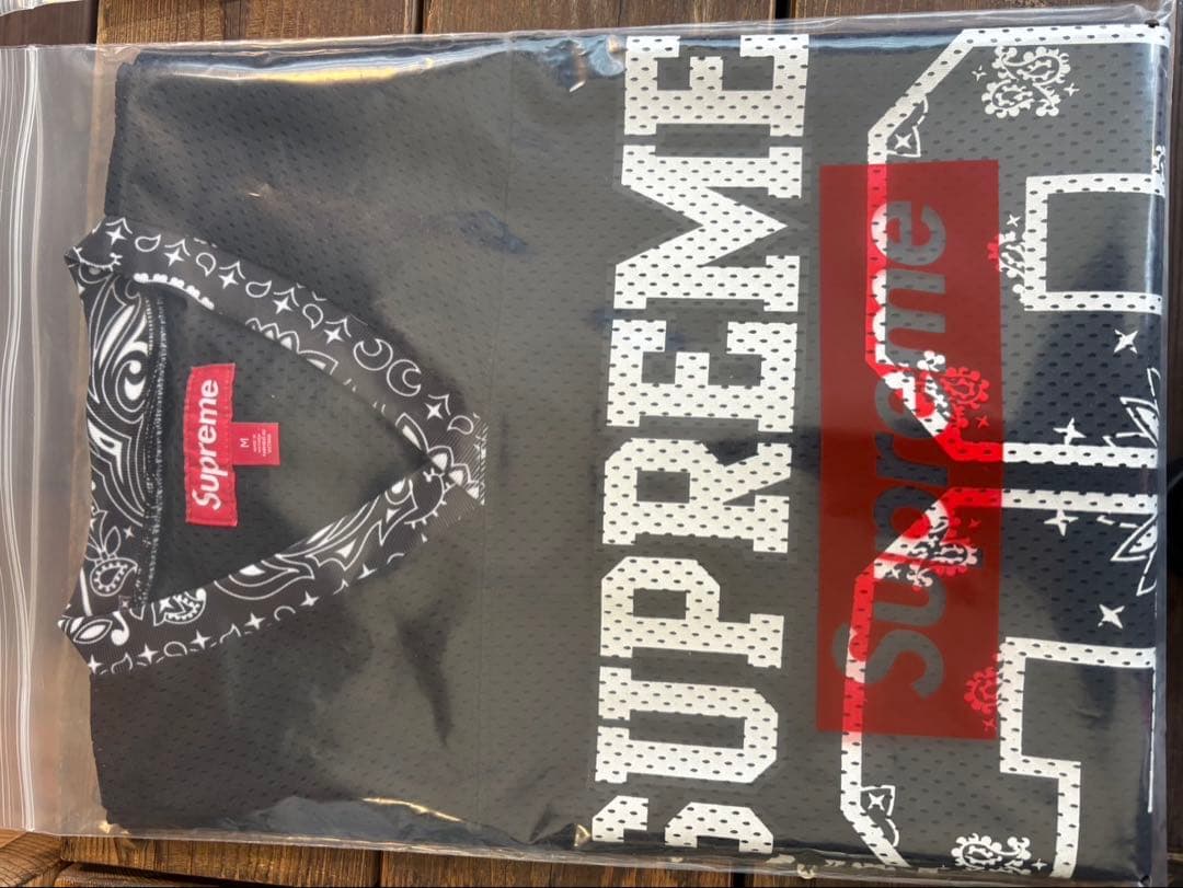 Supreme Bandana Football Jersey M ブラック
