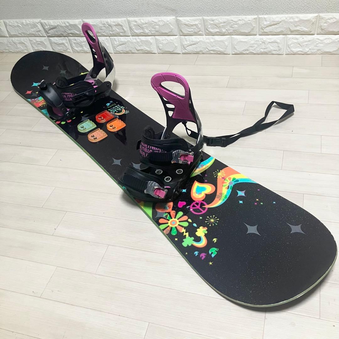 【良品】バック付/SALOMON TIARサロモンスノーボード143cm S/M