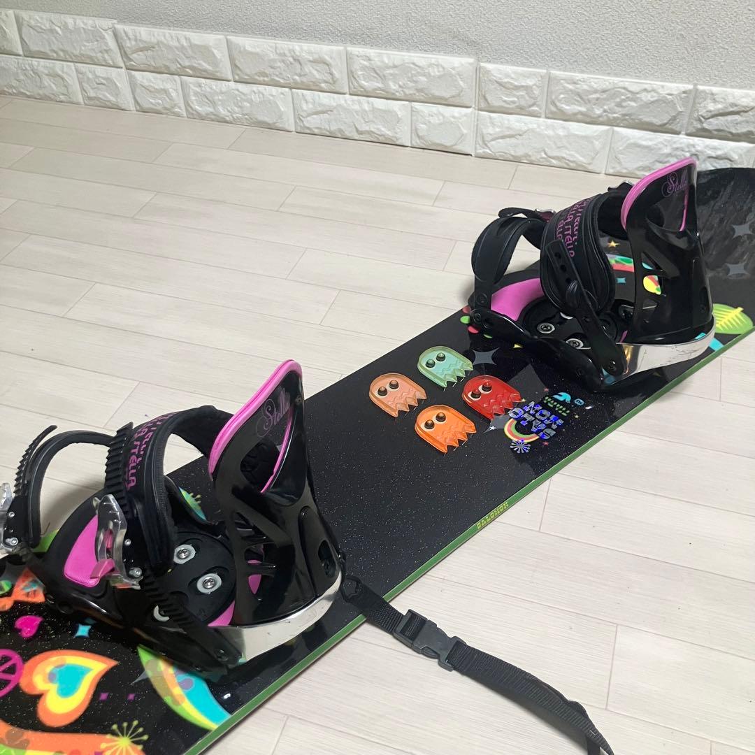 【良品】バック付/SALOMON TIARサロモンスノーボード143cm S/M