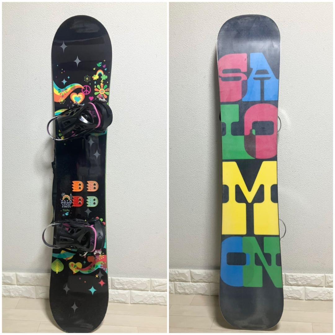 【良品】バック付/SALOMON TIARサロモンスノーボード143cm S/M