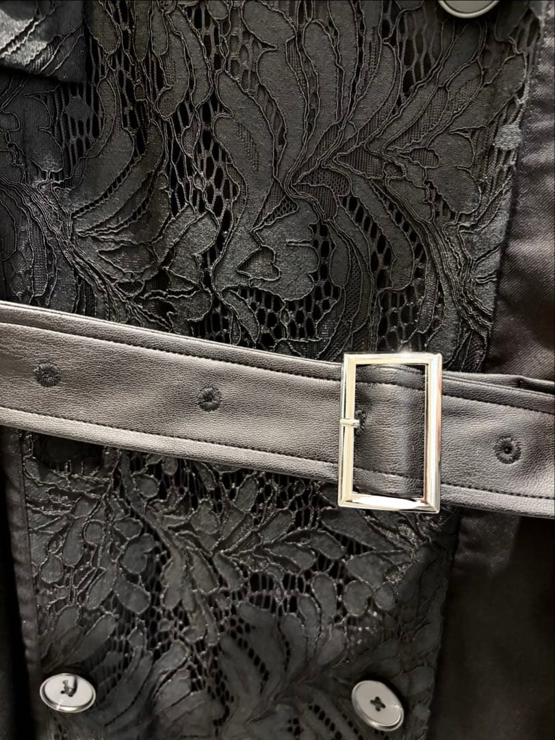 フェイクレザーイソザイトレンチコート HARE ハレ ジャケット・アウター