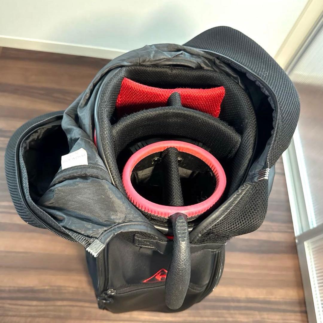 ルコックゴルフ セルフスタンド付きキャディバッグ ブラック