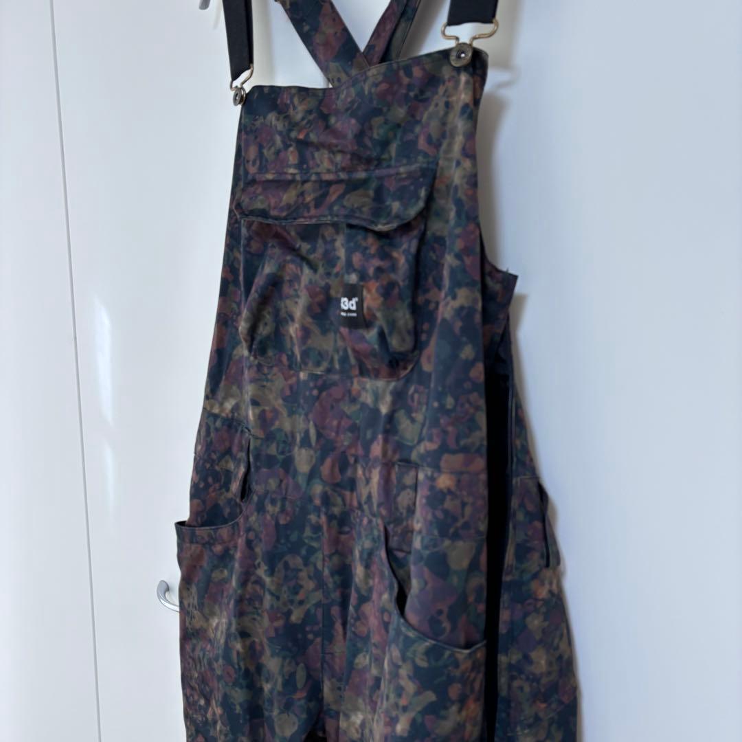 43DEGREES スノーボード　スキーウェア　上下セット　Ｌ　ビブパンツ　手袋