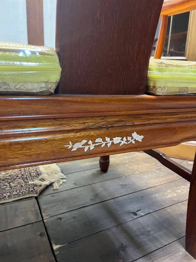 中国唐木家具 高級家具 唐木椅子 螺鈿細工 高級家具