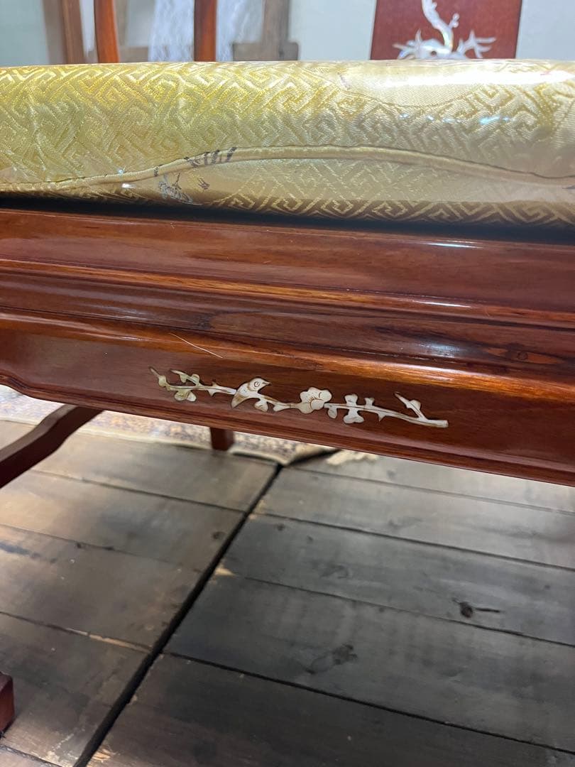 中国唐木家具 高級家具 唐木椅子 螺鈿細工 高級家具