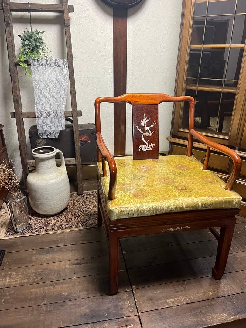 中国唐木家具 高級家具 唐木椅子 螺鈿細工 高級家具
