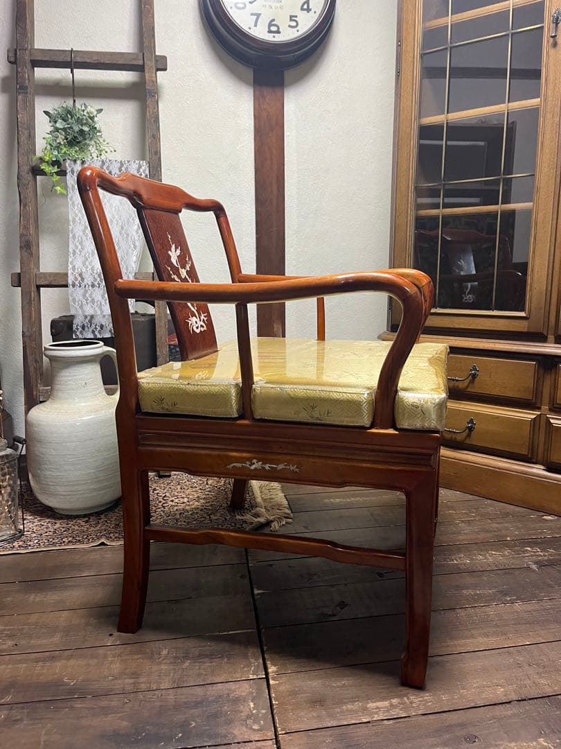 中国唐木家具 高級家具 唐木椅子 螺鈿細工 高級家具