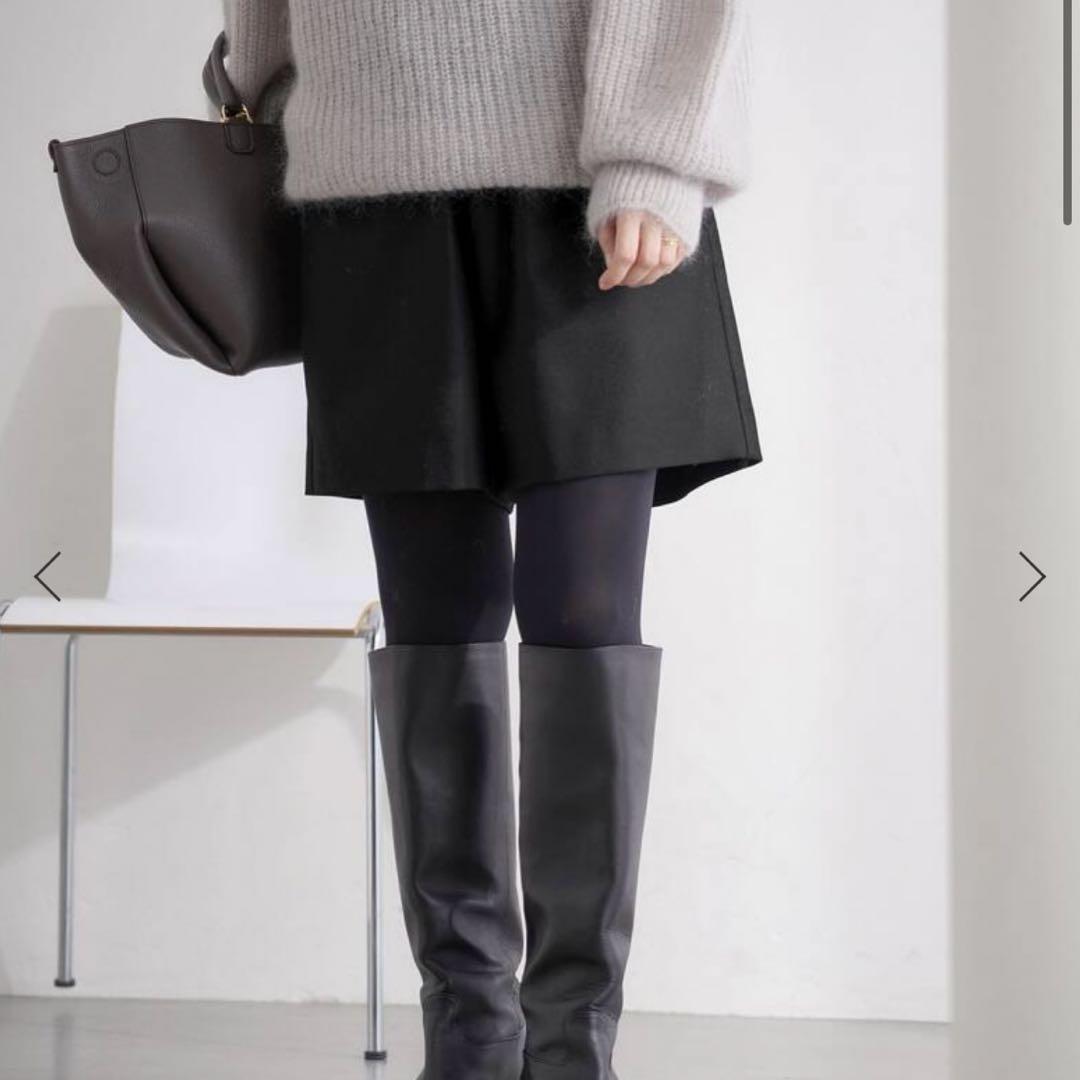 ウォッシャブルサキソニーウールショートパンツ　イエナ