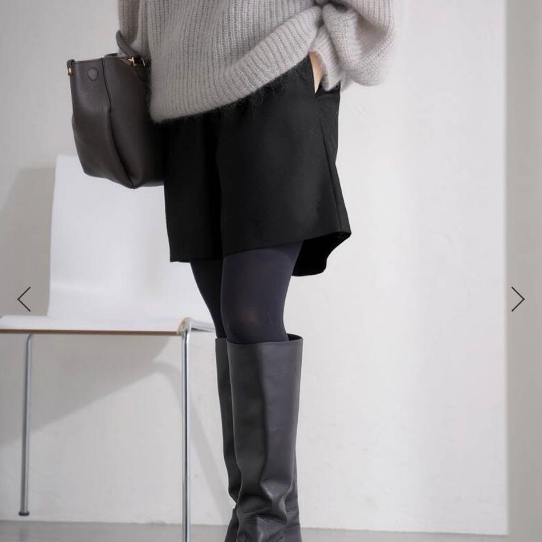 ウォッシャブルサキソニーウールショートパンツ　イエナ