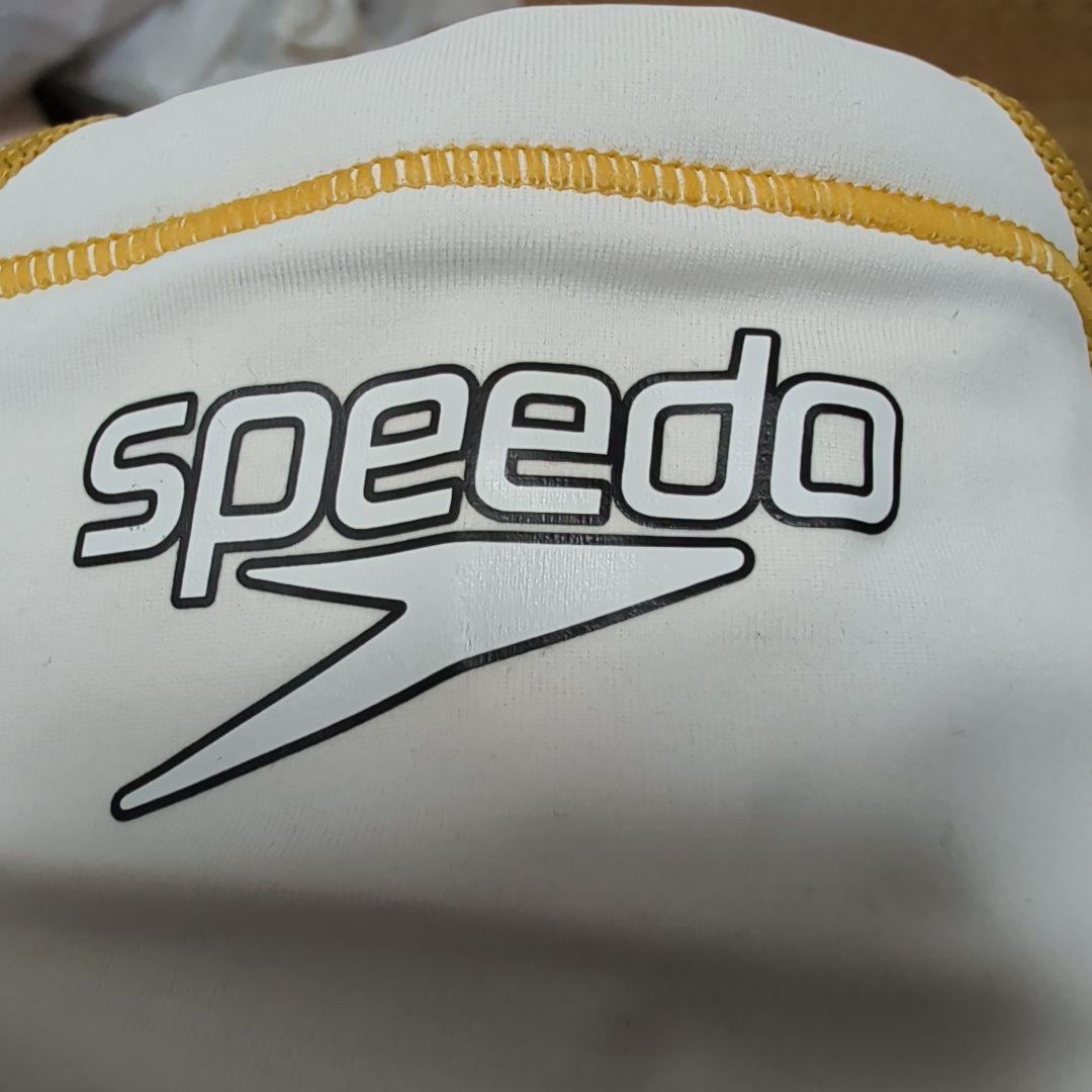 speedo 競泳水着 ネイビー/ホワイト/イエロー