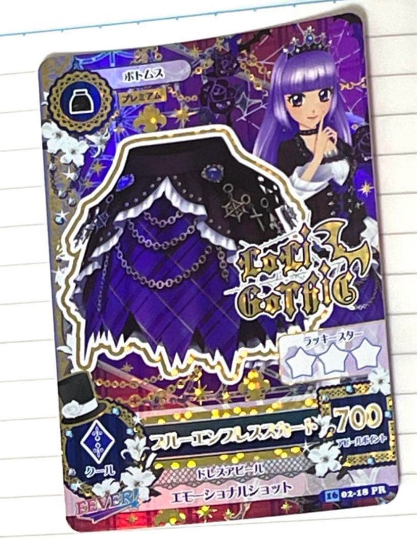 『ゆーみん』旧アイカツ 『ブルーエンプレスコーデ一式』4点セット