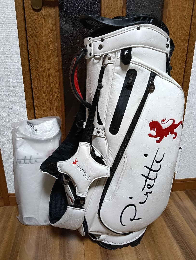Piretti●ゴルフ・スタンドキャディバッグ●ホワイト●USED●ピレッティ
