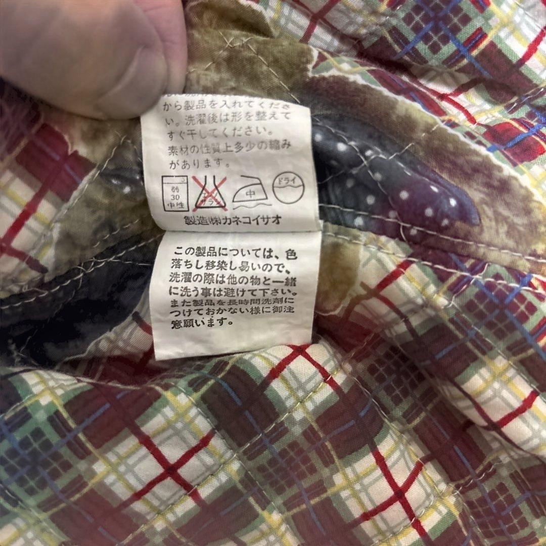 美品　ワンダフルワールド くま刺繍ワッペン デニムジャケット カネコイサオ　短丈