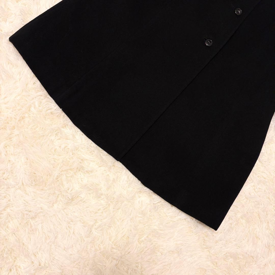 【極美品✨】Leilian カシミヤ100% ロングコート 黒 日本製 Lサイズ