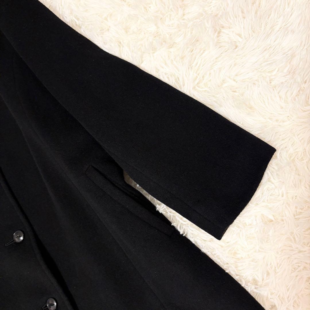 【極美品✨】Leilian カシミヤ100% ロングコート 黒 日本製 Lサイズ