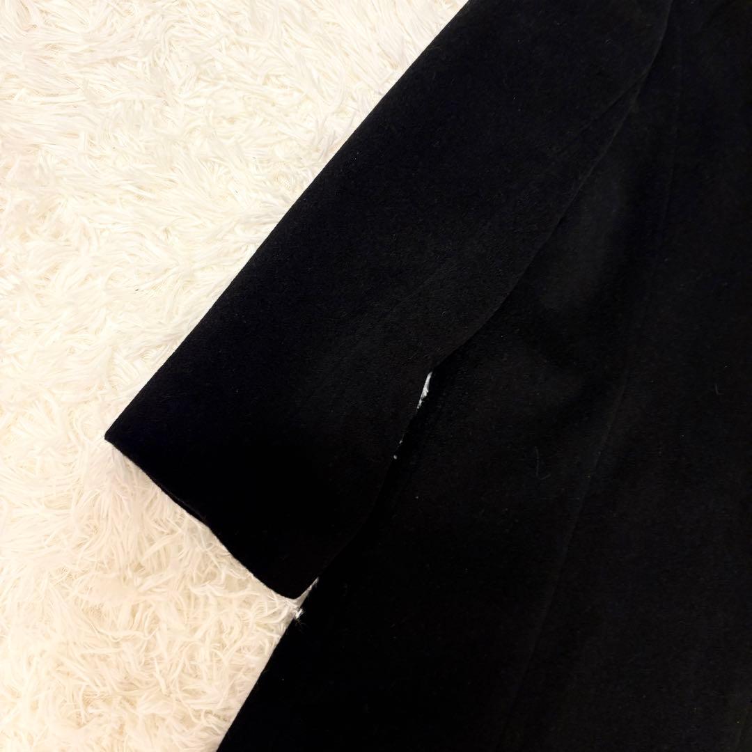 【極美品✨】Leilian カシミヤ100% ロングコート 黒 日本製 Lサイズ