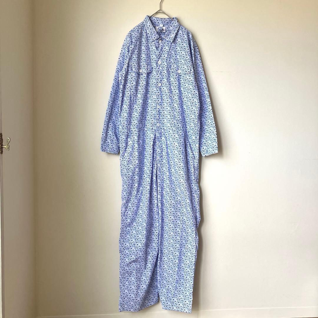 【未使用】Yarmo 小花柄ボイラースーツ ネストローブ　fofofofa