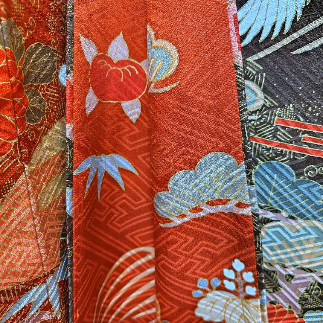 振袖フルセット(6点)・鈴乃屋・金彩加工・金駒刺繍・共八掛・正絹・逸品