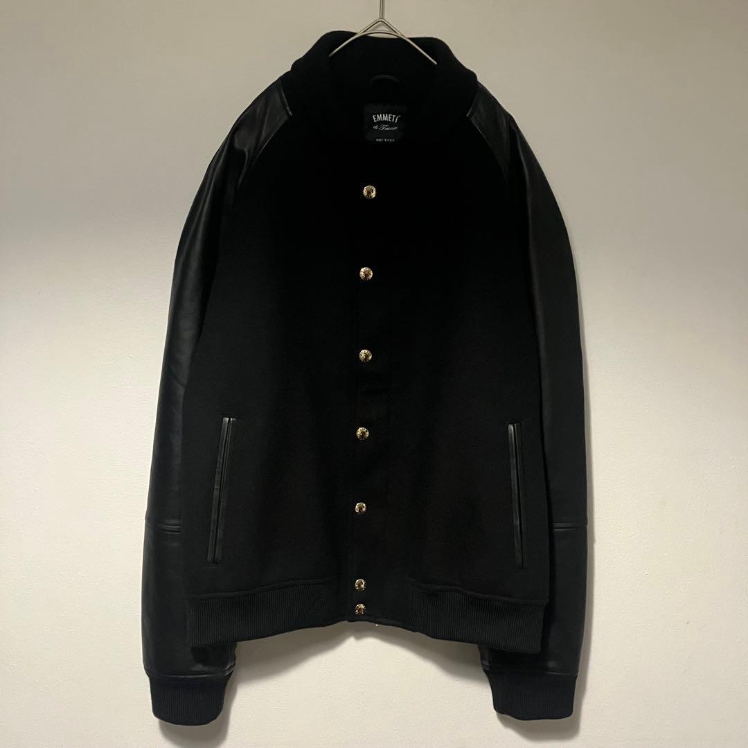 【菅原靴店限定】EMMETI レザーウールカシミヤスタジャン 50 即完売商品