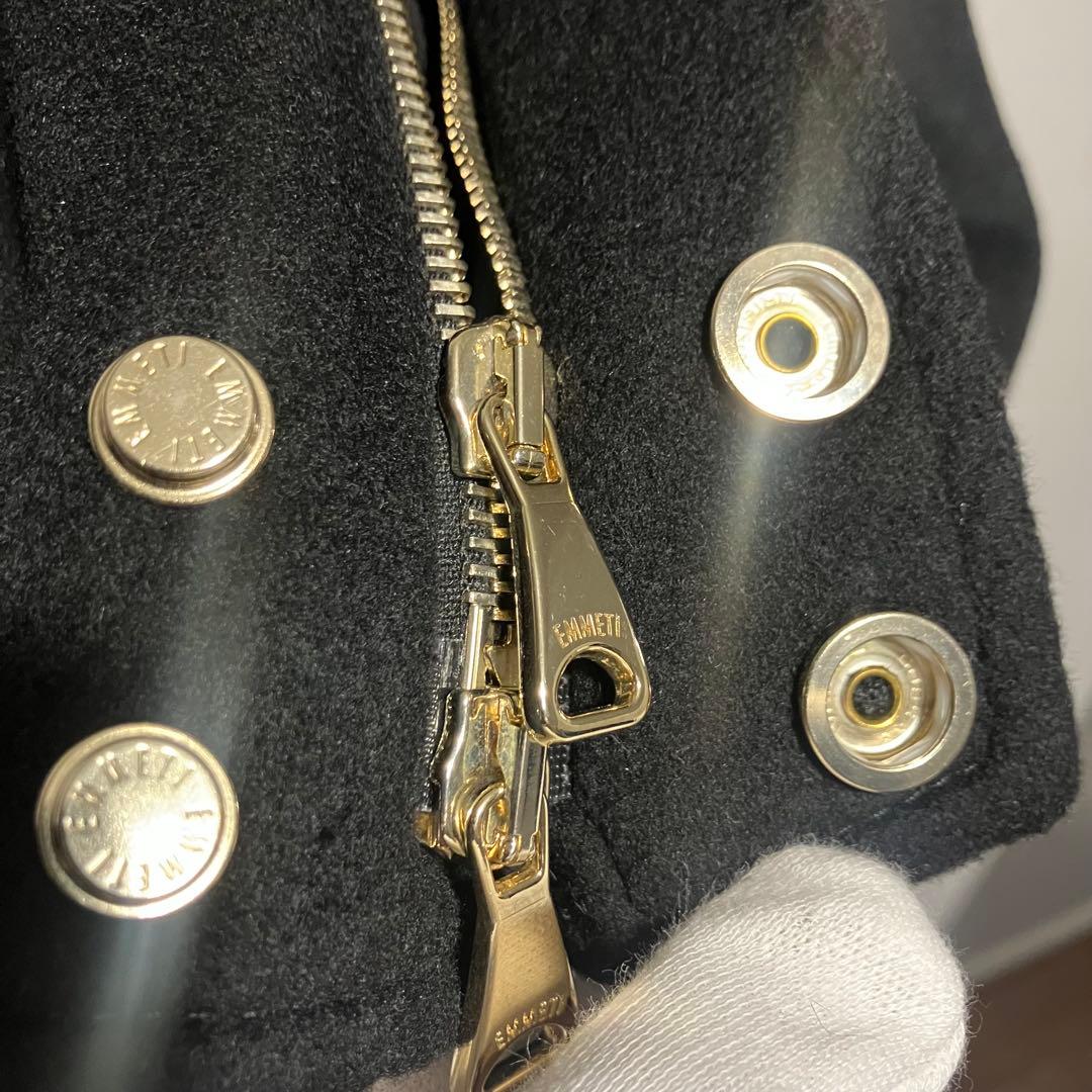 【菅原靴店限定】EMMETI レザーウールカシミヤスタジャン 50 即完売商品