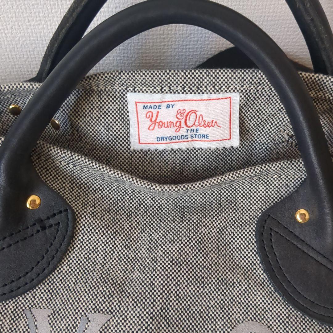 【美品】ヤングアンドオルセン　キャンバストートS フレームワーク別注