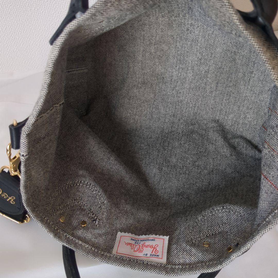 【美品】ヤングアンドオルセン　キャンバストートS フレームワーク別注