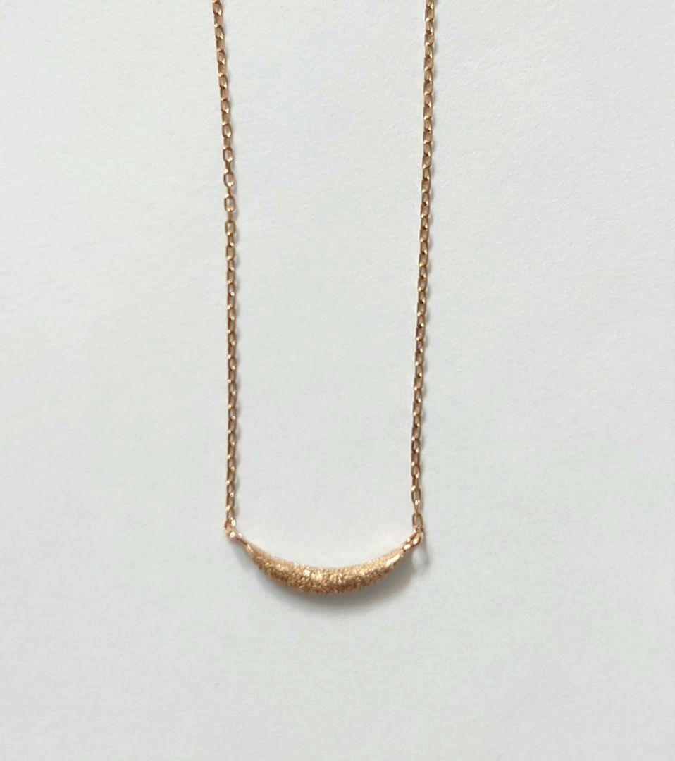 Jouete クレセントムーン ダイヤモンド K10 ネックレス