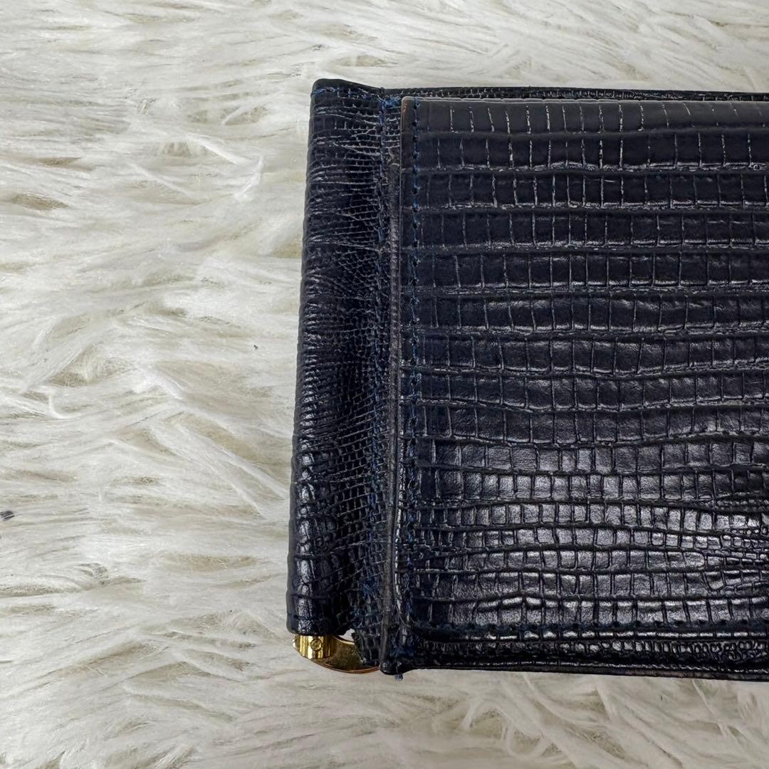 新品未使用✨GLEN グレンロイヤル　マネークリップ　リザード型押し