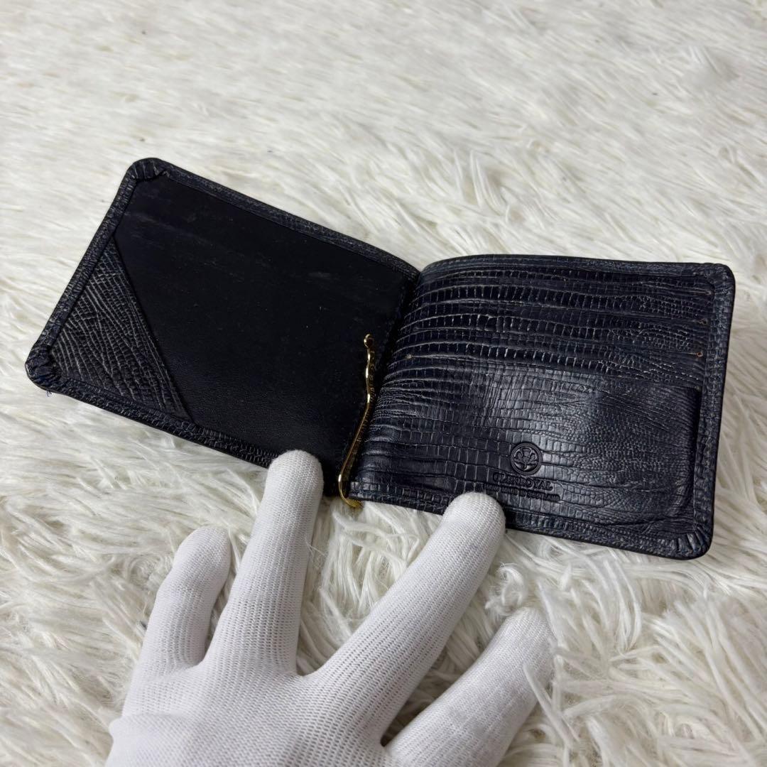 新品未使用✨GLEN グレンロイヤル　マネークリップ　リザード型押し