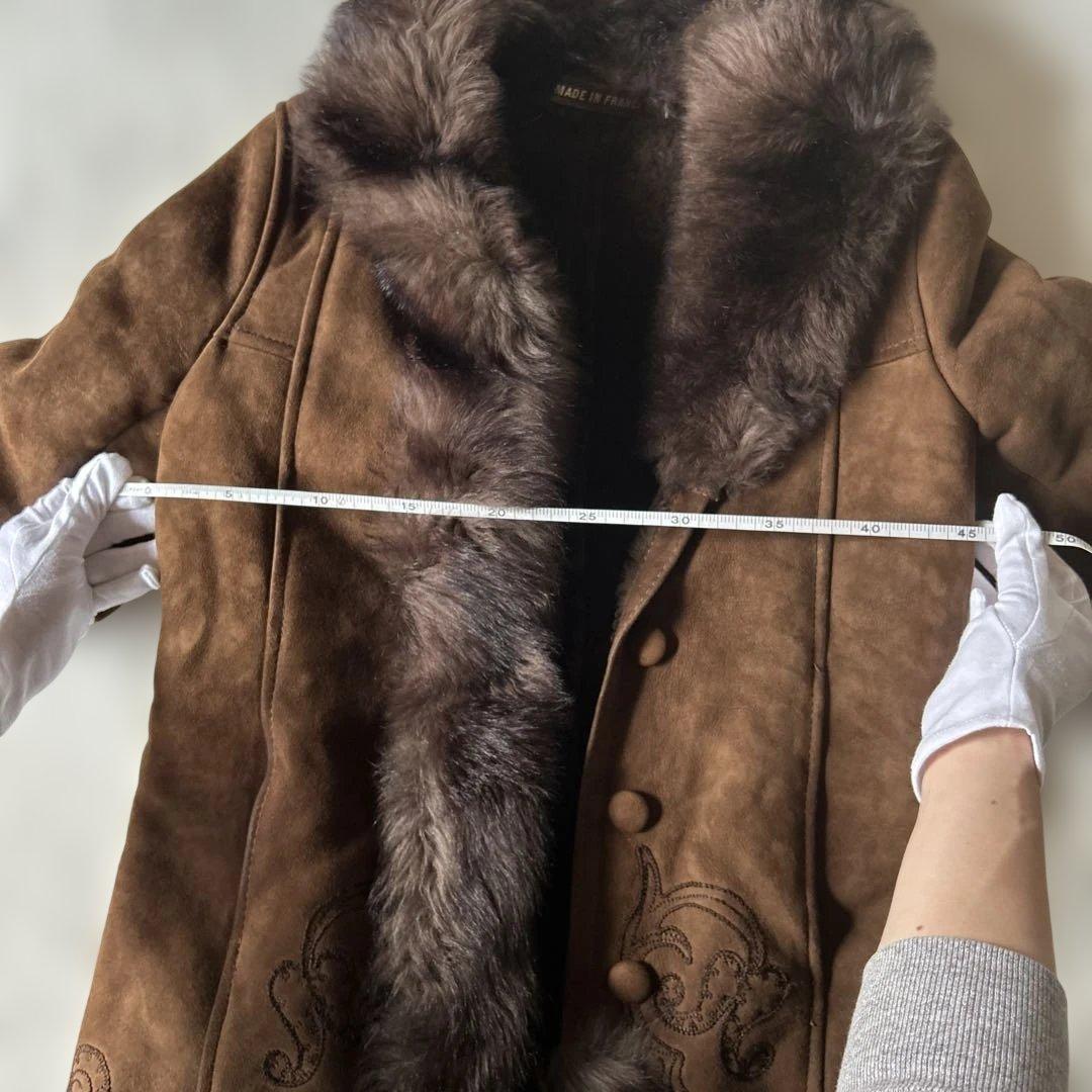 フランス製 ムートンファーコート