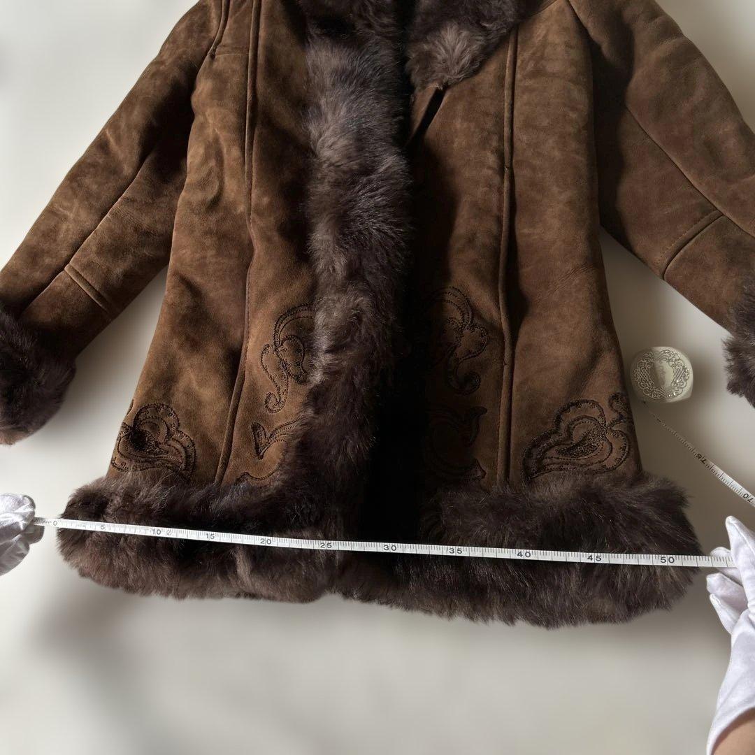 フランス製 ムートンファーコート