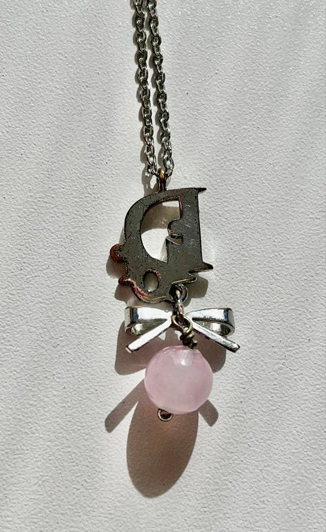 Dior リボンチャーム　ネックレス