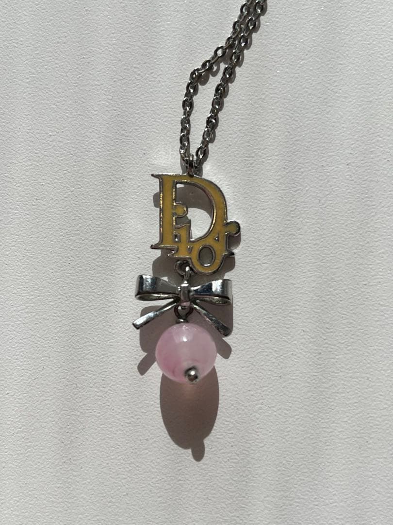 Dior リボンチャーム　ネックレス