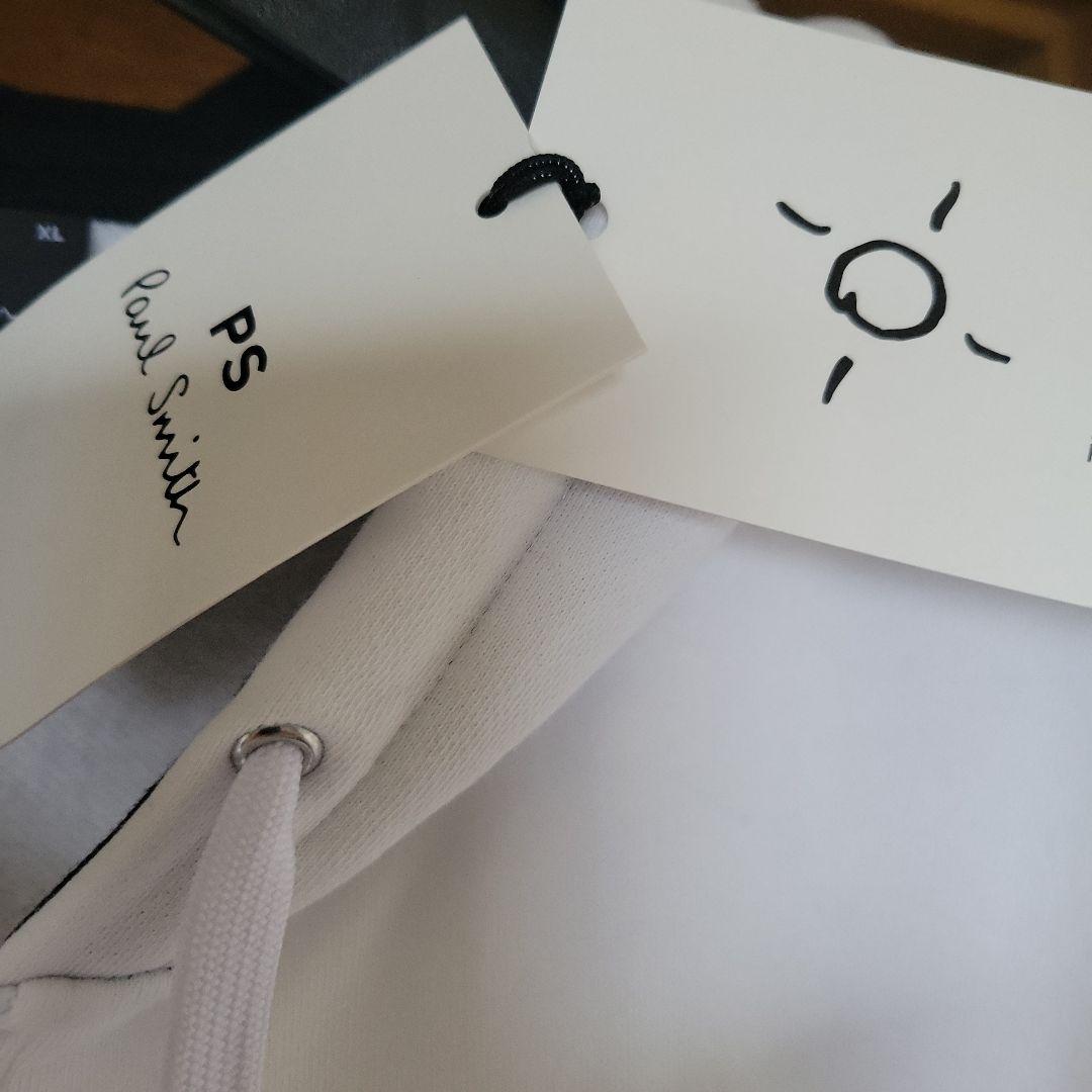 Paul Smith　白×黒　スウェットパーカー　ＸＬ　男女兼用