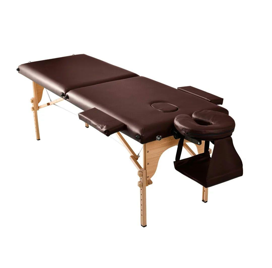 折りたたみマッサージベッド ブラウン・ワイン