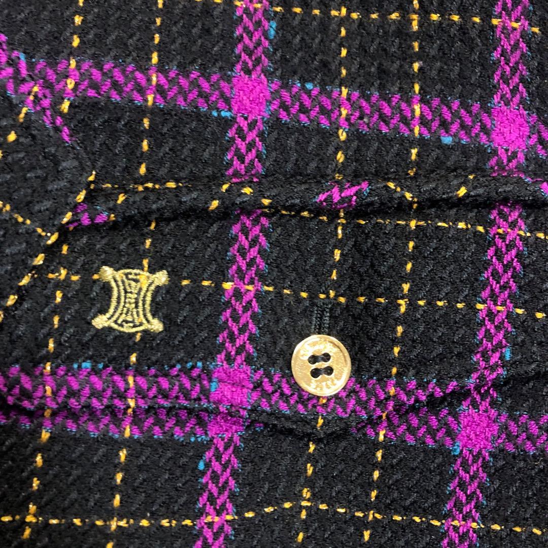 CELINE セリーヌ　ビンテージ　ジャケット　金ボタン