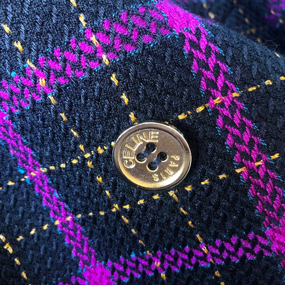 CELINE セリーヌ　ビンテージ　ジャケット　金ボタン