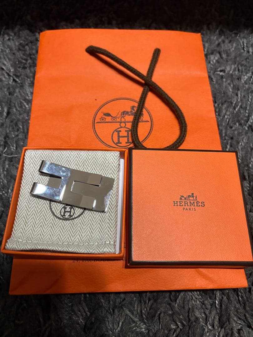 HERMES メタル マネークリップ
