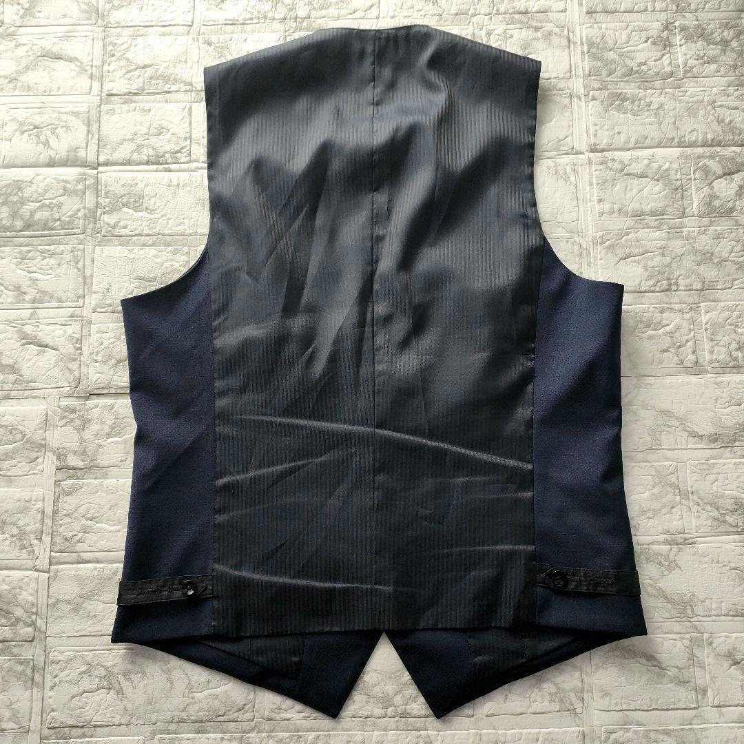 【XL】スーツセレクト　3ピース　セットアップスーツ　ネイビー　A7