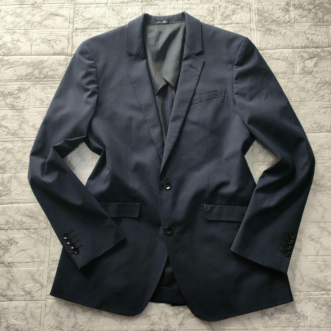 【XL】スーツセレクト　3ピース　セットアップスーツ　ネイビー　A7