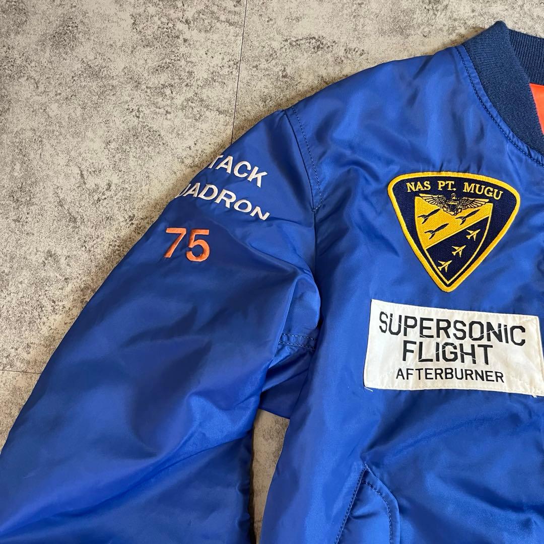 アーチロゴ　L ワッペン　AVIREX MA-1 フライトジャケット ミリタリー