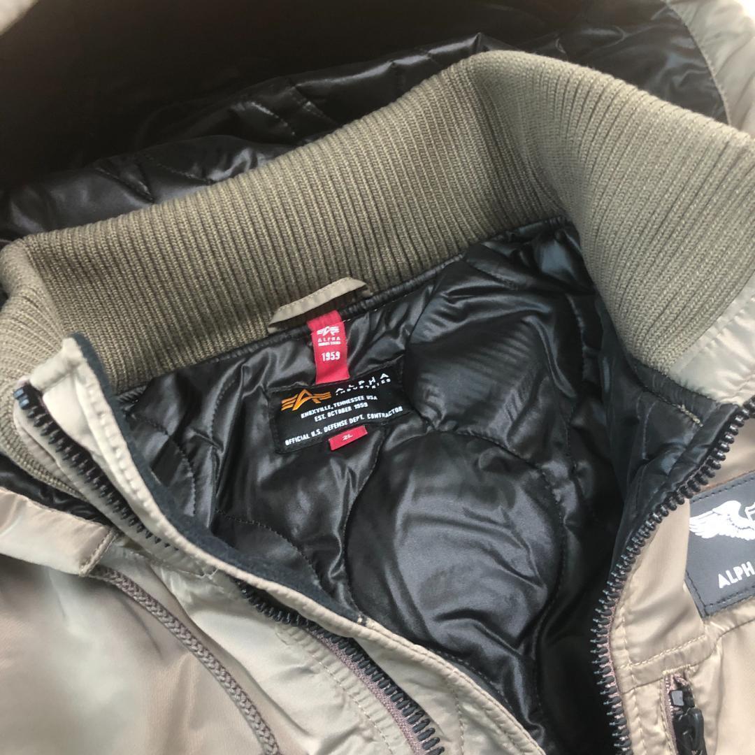 アルファ　フーデットリブジャケット　2L【新品】ミリタリー　フライトジャケット