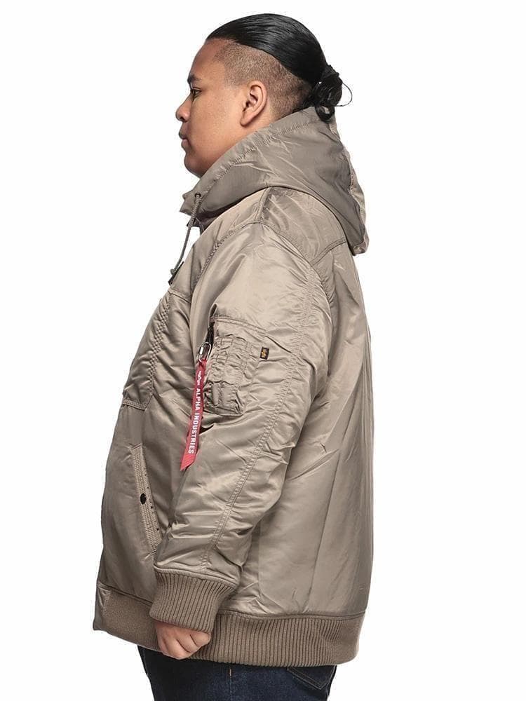 アルファ　フーデットリブジャケット　2L【新品】ミリタリー　フライトジャケット