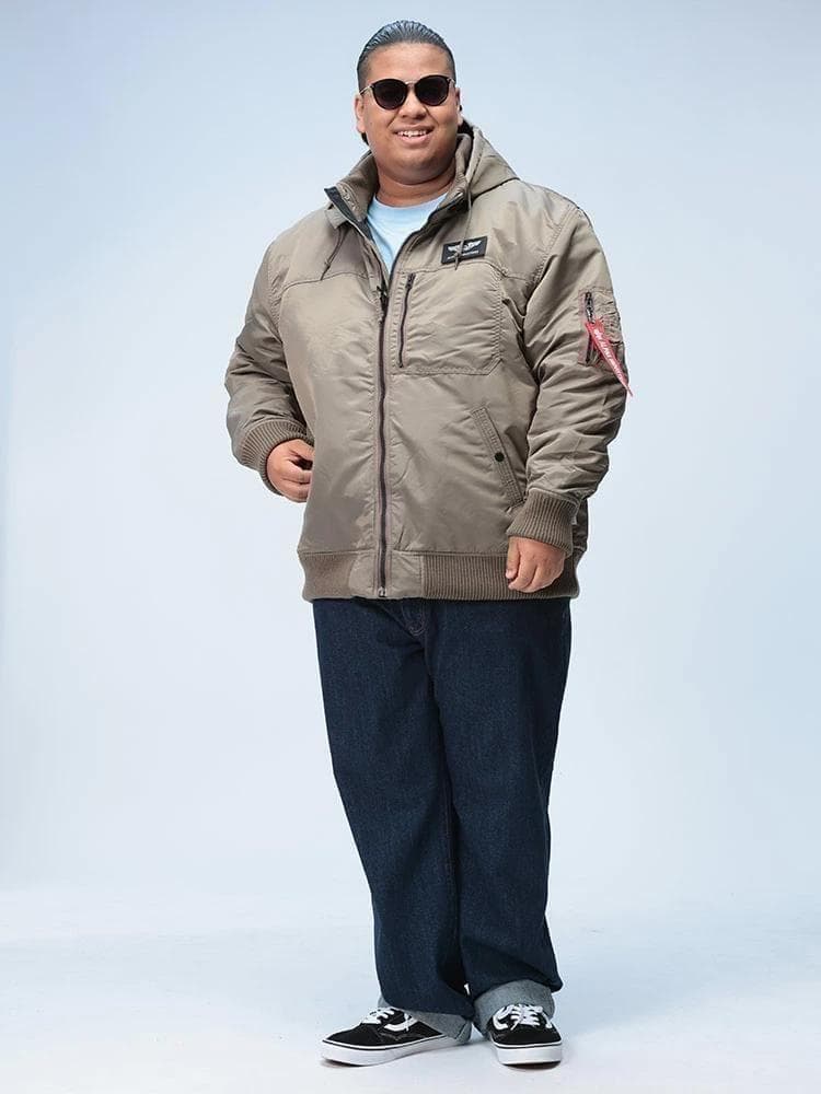 アルファ　フーデットリブジャケット　2L【新品】ミリタリー　フライトジャケット