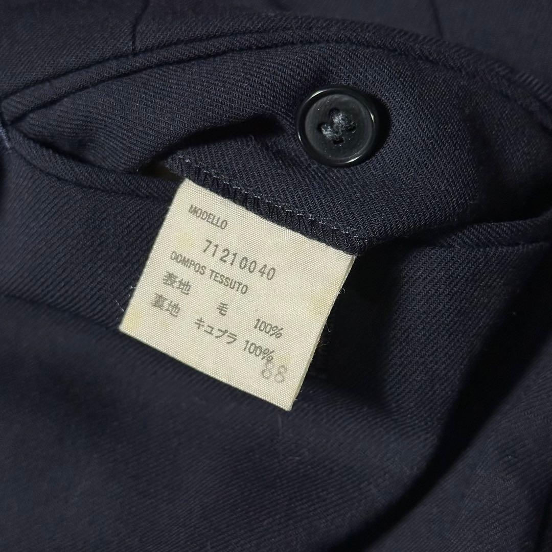 90s EMPORIO ARMANI ダークネイビー ダブル セットアップ 46